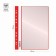 Folder with 10 A4 inserts, 160 μm, calligrata, with perforation, red