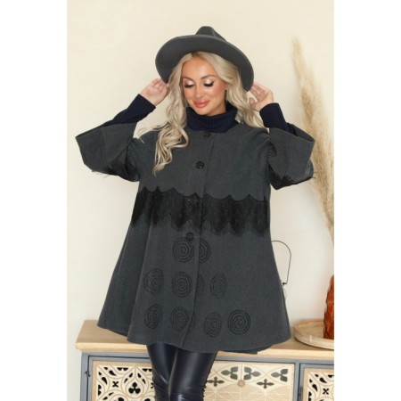 Cardigan female, size 48, gray color
