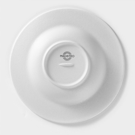 Porcelain plate for pasta Magistro line, 250 ml, d = 21.2 cm, white color-3