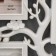 Photo frame plastic in 3 photos 10x15 cm "Cherry Garden" White 32x27 cm