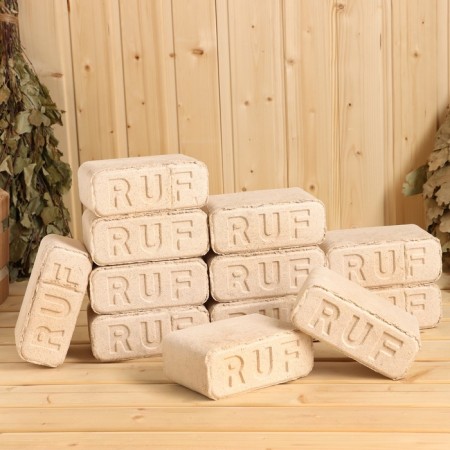 Firewood "Fuel bricket Ruf", birch dust set 12 pcs