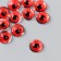 Decor (cabochon) for creativity Glass "Red Eye" d = 1.2 cm