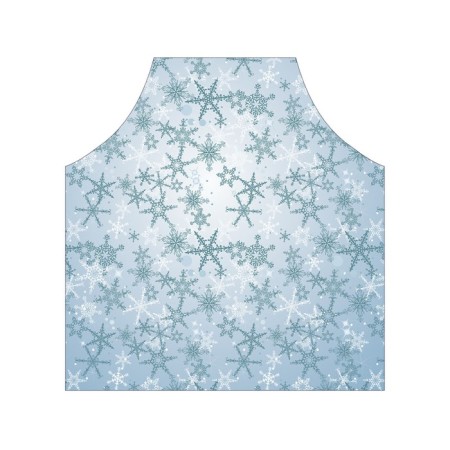 Apron of a kitchen with a photo print "Irine Snowflakes", adjustable, size OS-1