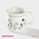 Porcelain share mug "Secret Life", 360 ml, white color