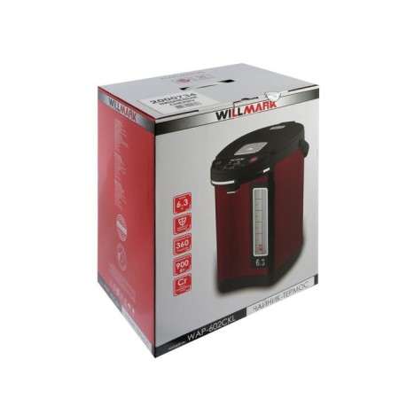 Thermopotes Willmark WAP-602CKL, 6.3 l, 900 watts, cherry-4