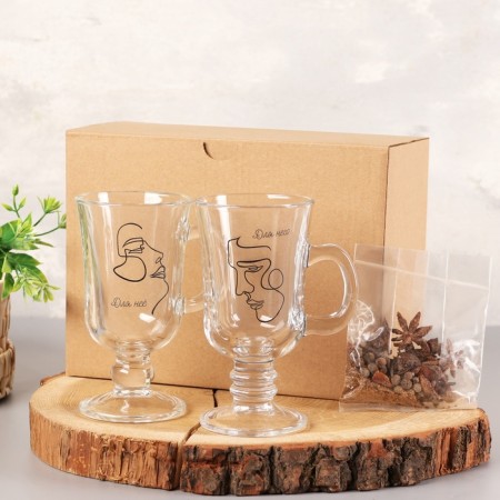 A set of mullets for mulled wine "for him and for it" two pieces in a box, spices-5