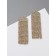 Hanging earrings with rhinestones "Waterfall" Soft square, white color in gold