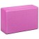 Yoga block, ribbed, 23 x 15 x 8 cm, 190 g, pink color