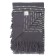 Gray cotton cover with a decorative line of Ethnic, size 230x250 cm