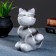 Pig a piggy bank "Cat Smileshkin" gray 15x11x10cm