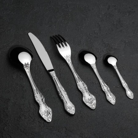 Set of cutlery "Troika", 30 items, decorative box-3