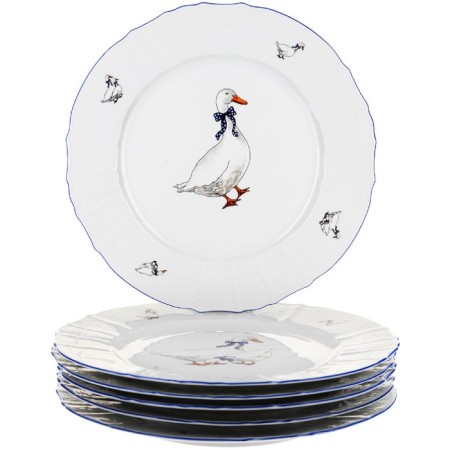Small plate Bernadotte, Decor "Geese" 30 cm-1