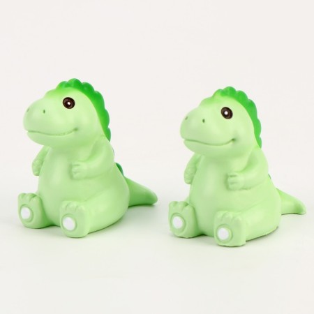 Miniature puppet "dinosaurus", set 2 pcs., Size 1 pc. - 3.5 × 5 × 2 cm, green color-2