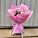 Matte Flower Film "News Love", dark purple, 60 x 60 cm