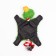 Textile toy "Cosmatian duck", 32 x 19 cm, green