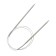 The knitting needles are circular, aluminum with 80 cm/4.0 mm coating