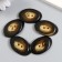 Button plastic for creativity 2 punctures "Eclipse. Oval" 4x2.5x0.5 cm