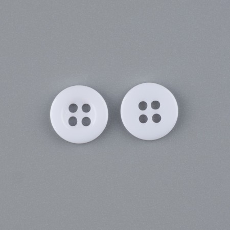 Button 4 punctures, d = 10 mm, the color is white, price per 1 piece-1