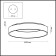 Sole chandelier, 40W LED, 3000-6000K, 2100LM, white color