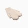Women's mittens minku, beige color, 22 cm