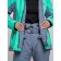 Ski jacket female, size 44, green color