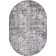 Oval Merinos Tornado carpet, size 150x230 cm, Gray color