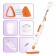 Steam mop KitFort KT-1048-2, 1300 W, 360 ml, cord 4.9 m, white-orange