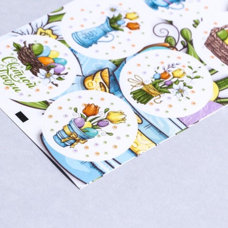 Stick for flowers and gifts "Flowers for Easter", 16 × 9.5 cm-2