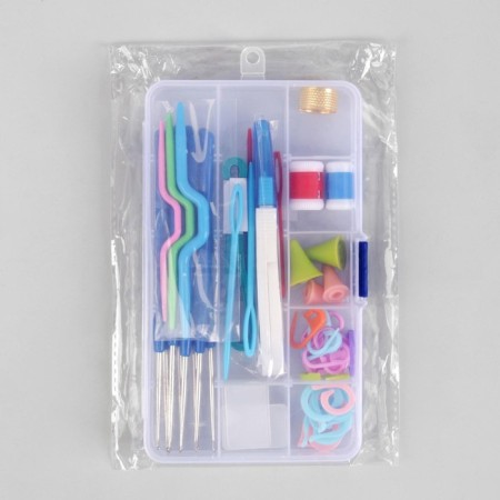 Knitting set, 45 items, in case-9
