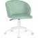 Computer chair Plastic Plastic/velor, white/green 59x60x78 cm