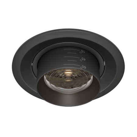 The built-in lamp Technical DL052-L12B4K, LED, 12 W, 115x115x116 mm, 1000 lm, 4000k, black