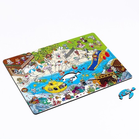 Figure puzzle "Summer day" + puzzles-4