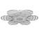 Causteen with PDU "Cosm Bayerluxo" 7xLED 60W white 55x55x10 cm Bayerlux