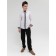 Surchashka upper for boys, height 146 cm, white color