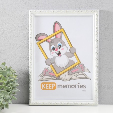 Photo frame Plastic "Vintage" 21x30 cm, white