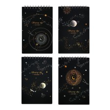 A5 sketchbook, 30 black sheets on the crest, 