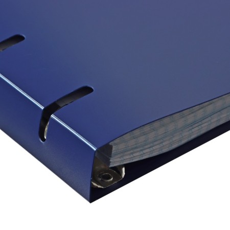 Notebook on rings A5 120 sheets in the Calligrata cage blue, plastic cover, OFSET block-4