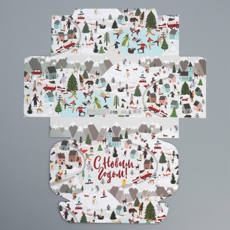 Folding box "New Year stories", 21 x 15 x 5 cm, New Year-7