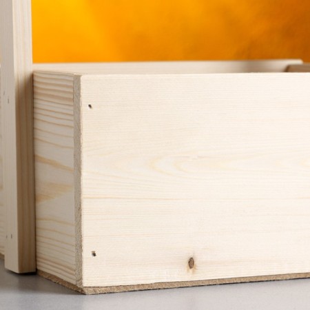 Kashpo wooden 20 × 15 × 11 (25) cm Elegant "Restayl Classic", with a handle handle beautifully-3