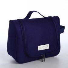 Cosmetic bag classic, 24.5*8.5*18, lightning departure, hook, blue