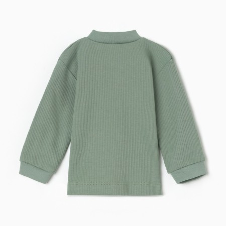 Children's blouse with long sleeve, green color, height 56 ​​cm-3