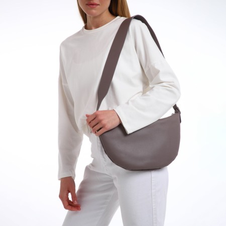 Women's bag over the shoulder Textura, small size, brown color