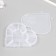 Casket Plastic for trifles "Heart with bantik" Transparent 9 departments 15.5x14x1.8 cm