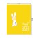 The tablecloth "Easter rabbit", rectangular, Saten, size 145x180 cm