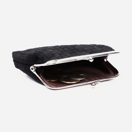 Women's wallet on the farmar, black color-1