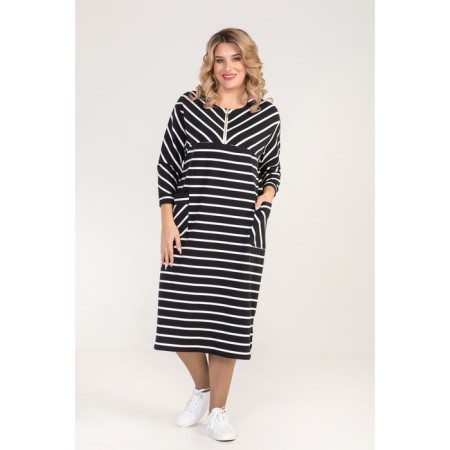 Female dress, size 62, black color-1
