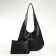 Women's bag on magnet Textura, large size, black color