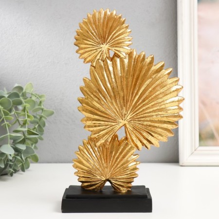 Souvenir Polystone "Fanny Palma" Gold 5.5x13x24.5 cm-2