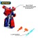 Autobot robot, transforms, blue color