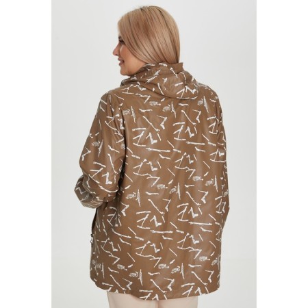 Women's jacket, size 62, brown color-4